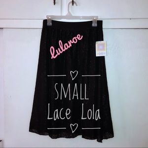 NWT Black lace Lularoe Lola